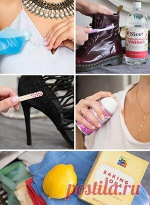 ДОБРЫЕ СОВЕТЫ !!!  **18 лайфхаков -дадут новую жизнь испорченным вещам: одежде, обуви.