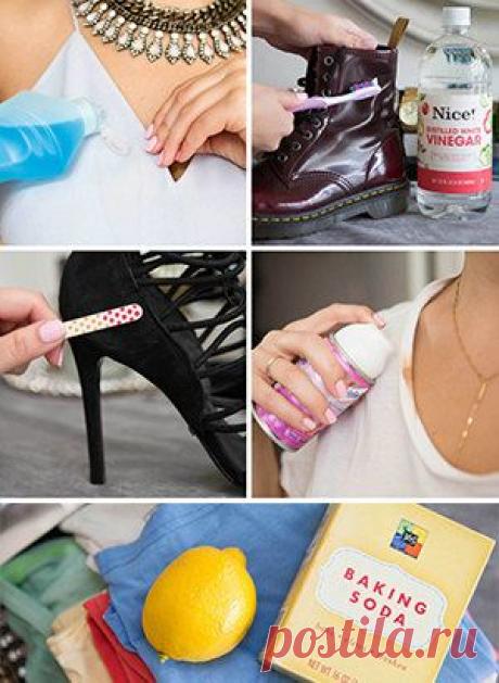 ДОБРЫЕ СОВЕТЫ !!!  **18 лайфхаков -дадут новую жизнь испорченным вещам: одежде, обуви.