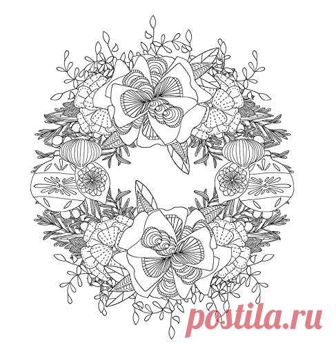 Антистресс раскраски для взрослых. Арт-терапия