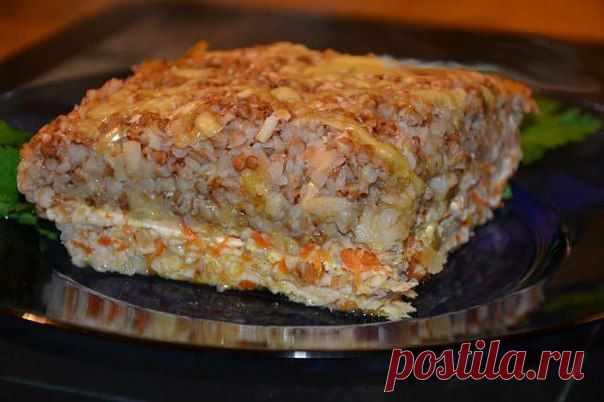 Бесподобная кулинария/  Запеканка с фаршем и гречкой