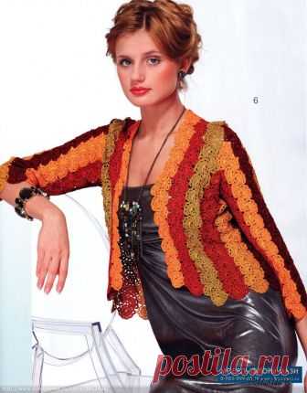 Жакет из ленточного кружева