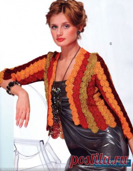 Жакет из ленточного кружева