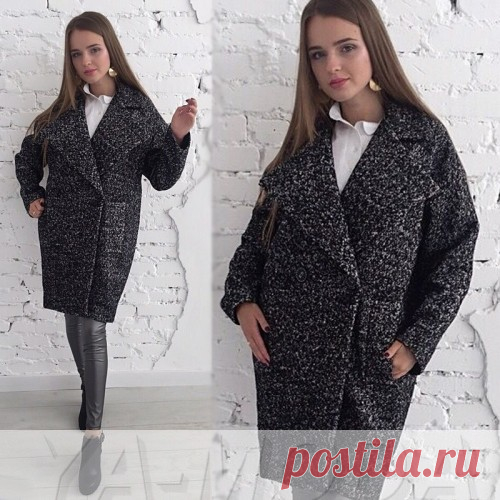 Пальто оверсайз букле
