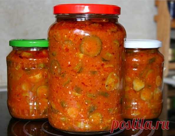 Салаты из огурцов на зиму » Женский Мир