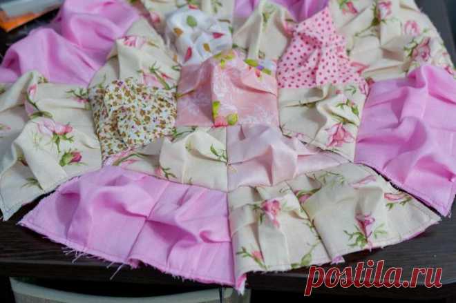 Шьем круглые подушки в технике bubble quilt