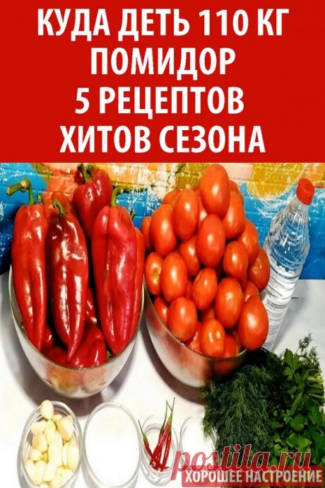 Куда деть 110 кг помидор. 5 рецептов хитов сезона