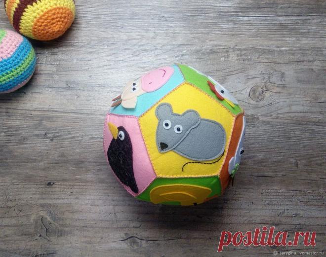 Развивающий мячик для малышей Животные из фетра – купить в интернет-магазине на Ярмарке Мастеров с доставкой Развивающий мячик для малышей Животные из фетра - купить или заказать в интернет-магазине на Ярмарке Мастеров | Трудно отыскать более веселую и радостную детскую…