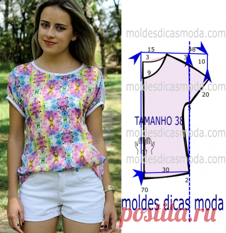 BLUSA FLORIDA LILAS