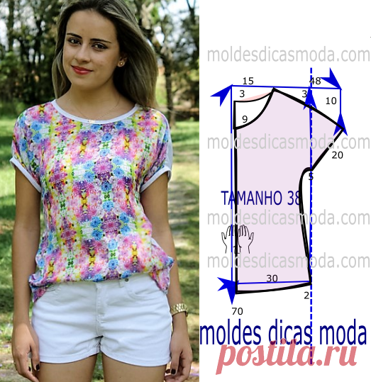 BLUSA FLORIDA LILAS
