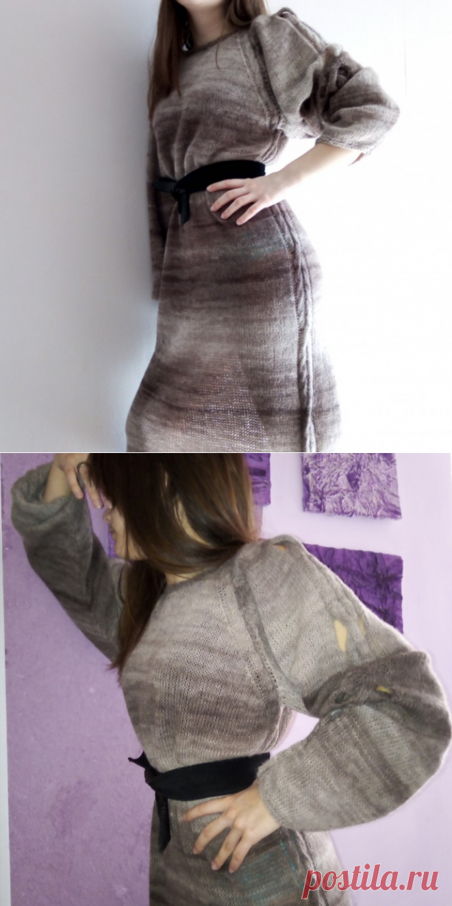 Платье с изюминкой на рукаве