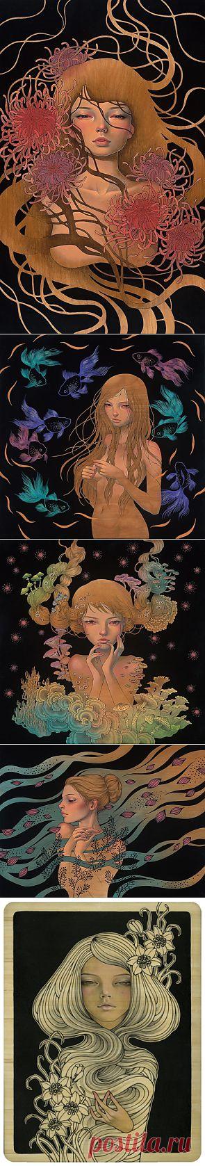 Новые картины японской художницы Audrey Kawasaki — Дизайн — Релакс!