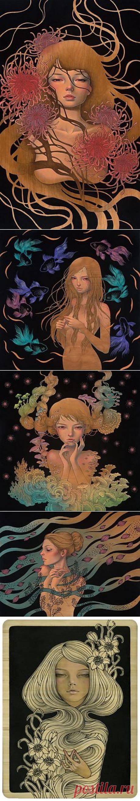 Новые картины японской художницы Audrey Kawasaki — Дизайн — Релакс!