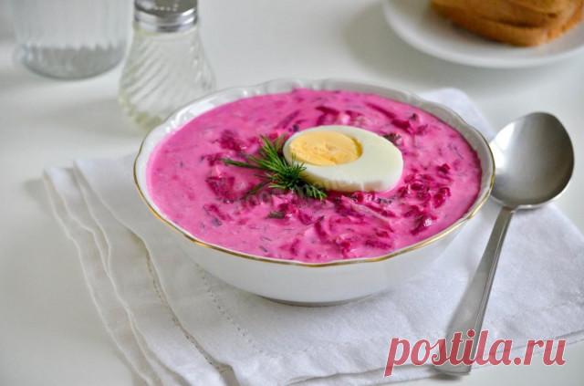 Литовский холодный борщ на кефире из свеклы рецепт с фото пошагово - 1000.menu
