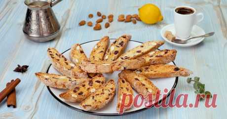 Бискотти с лимоном и вяленой клюквой