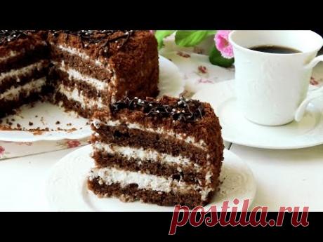 ЕСЛИ ЕСТЬ СТАКАН КЕФИРА🥛 ТОГДА ПРИГОТОВЬТЕ ЭТОТ ШОКОЛАДНЫЙ ТОРТ 🎂 Торт *Поль Робсон* Приятного аппетита!Для сотрудничества и рекламы пишите на почту lilyacvet@yandex.ruВсех благодарю за просмотр!Сегодня делюсь с вами рецептом  простого в приг...