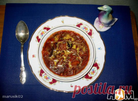 Грибной борщ с черносливом (постный) - Рецепт с пошаговыми фотографиями - Ням.ру