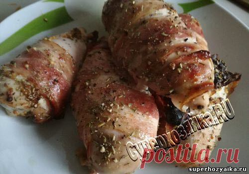 Куриная грудка в беконе. Рецепт сочной куриной грудки. Вкусная куриная грудка в духовке