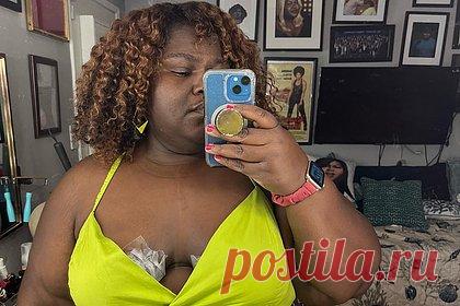 Актриса приклеила скотч на грудь вместо белья и рассмешила фанатов. Американская актриса Габури Сидибе попыталась выполнить популярный лайфхак и рассмешила фанатов. На размещенных кадрах звезда предстала в зеленом платье на тонких бретелях с глубоким вырезом. При этом на фото видно, что женщина приклеила скотч на кожу вместо белья, чтобы визуально приподнять область декольте.