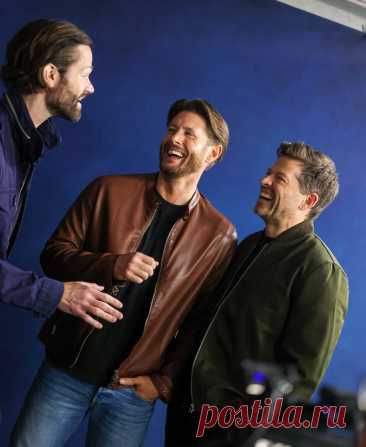 Новые фото со съемок Дженсена, Джареда и Миши специально для TV Guide