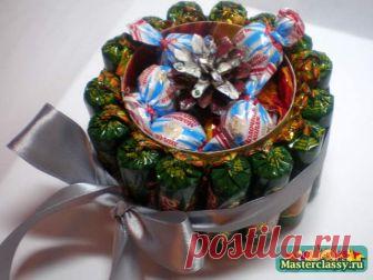 Букет из конфет. Шкатулка изобилия. Мастер класс