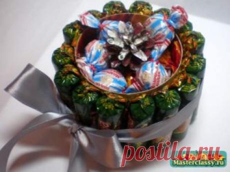 Букет из конфет. Шкатулка изобилия. Мастер класс