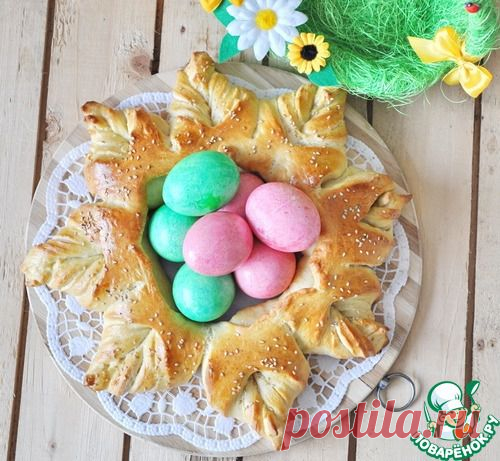 Пасхальный венок - кулинарный рецепт