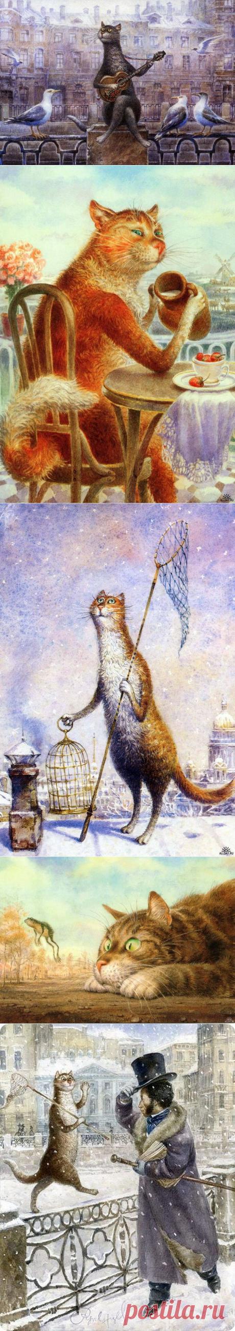 ФотоТелеграф » Петербургские коты Владимира Румянцева