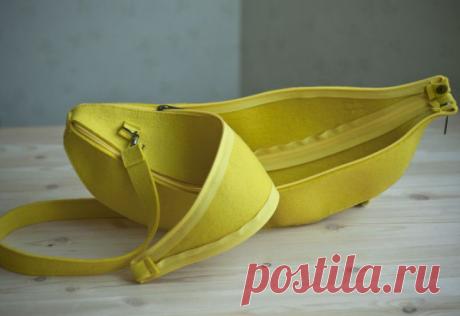 Сумка-банан из фетра / Сумки, клатчи, чемоданы / ВТОРАЯ УЛИЦА