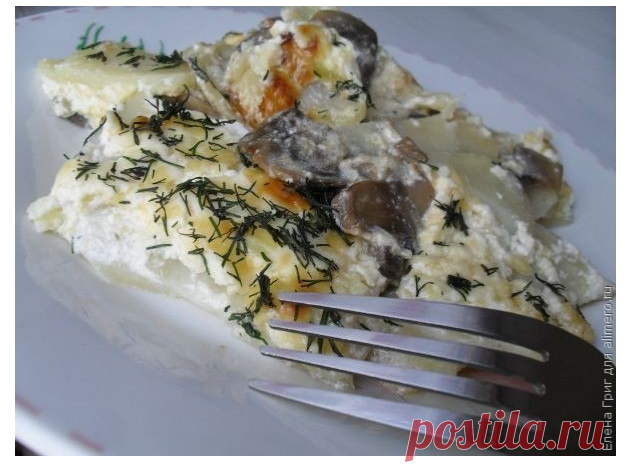 Картофель с грибами