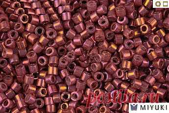 MIYUKI Beads Delica Rhubarb Gold Luster. Бисер японский в Алматы. Интернет-магазин "Искушение" www.bismix.com