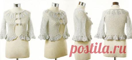 Болеро крючком. Изящество в каждой петельке.
=== КУРС === 
«Азбука вязания крючком»