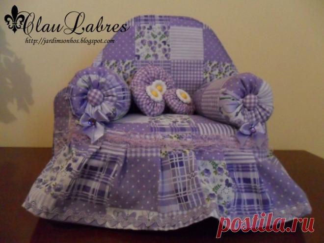 Кресло для кукол своими руками