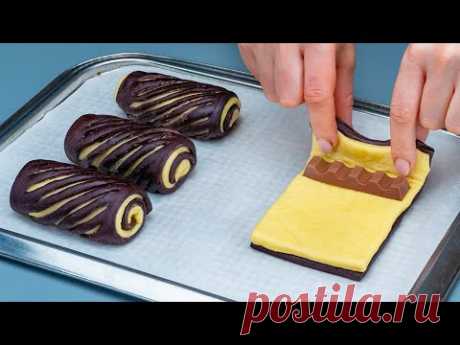Вкусные булочки с Киндером, которые исчезают за минуту!