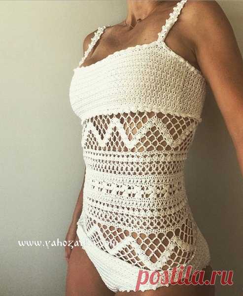Боди от Vanessa Montoro крючком. Вязаное крючком боди с ажурным узором Боди от Vanessa Montoro крючком. Вязаное крючком боди с ажурным узором