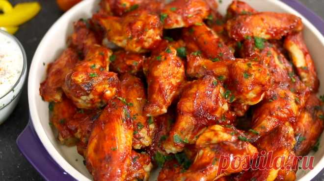САМЫЕ ВКУСНЫЕ крылышки в духовке: Вся фишка в соусе