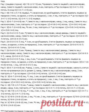 Пуловер и берет спицами