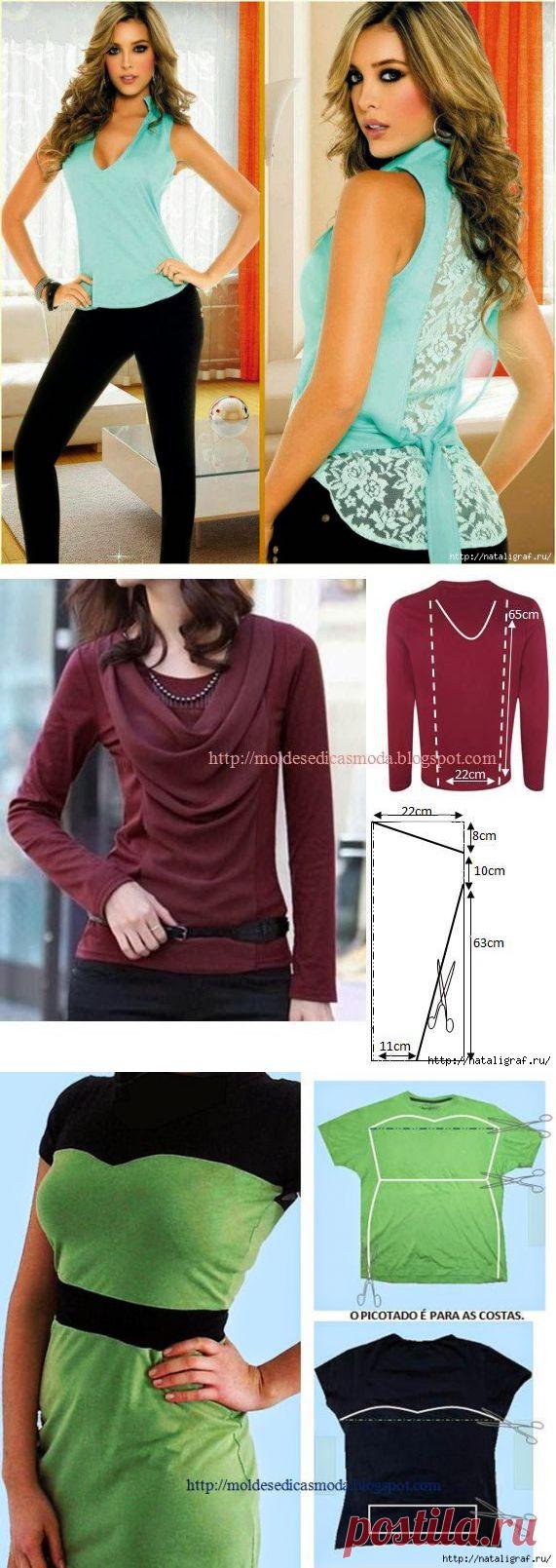 Футболки: переделать и носить