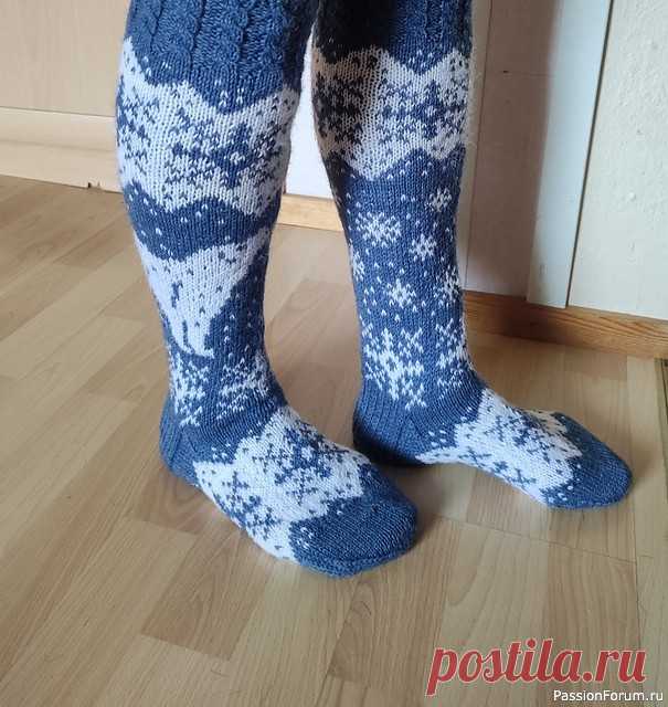 Жаккардовые гольфы 