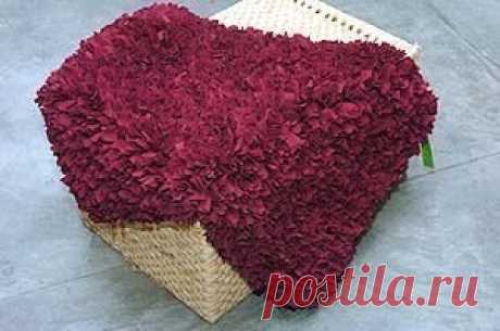МК Коврик из лоскутков ткани — Сделай сам, идеи для творчества - DIY Ideas