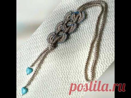 Boho Chic Festival Crochet Necklace, Crochet Jewelry, Crochet Nec Accessoriey, For Sale!