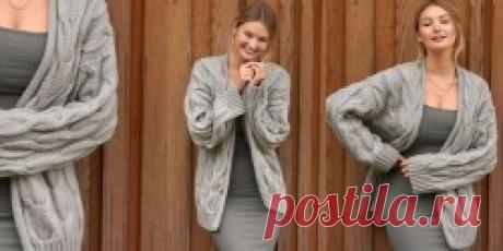Кардиган косами Goodness - Вяжи.ру