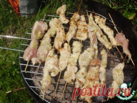 Куриные шашлычки в маринаде - кулинарный рецепт