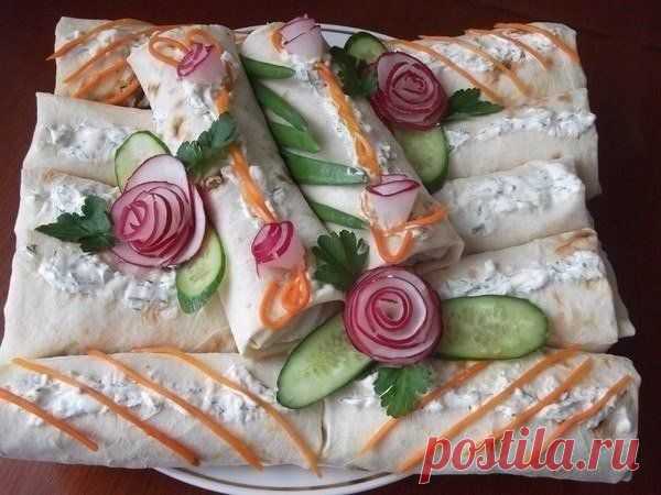 Шаурма по домашнему .