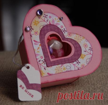 Коробочка-сердце для конфет.
