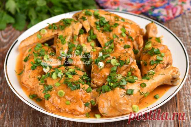 Пожалуй, это самая вкусная курица в сметане. Гедлибже по-кабардински | Совет да Еда | Яндекс Дзен/1,7 кг курица==
200 г сметана==
2 шт. репчатый лук==
3 зубчика чеснок==
2 ст.л. мука==
4 ч.л. паприка (сладкая молотая)==
по вкусу молотый перец==
по вкусу соль