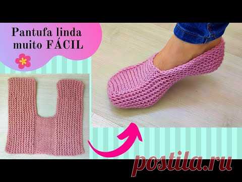 ПОШАГОВОЕ ВЯЗАНИЕ PANTUFA ДЛЯ НАЧИНАЮЩИХ