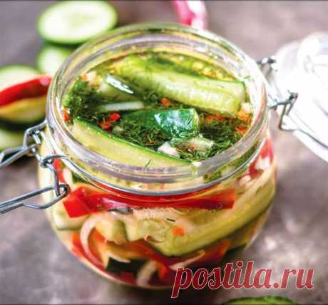 Салат из огурцов