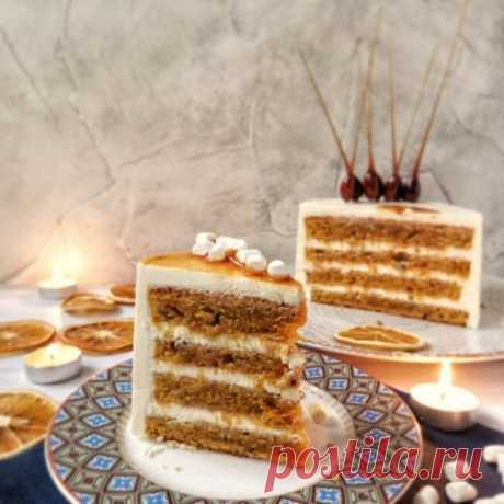 Вкусный и очень нежный морковный торт с сырным кремом | Вкусные рецепты домашней выпечки | Яндекс Дзен