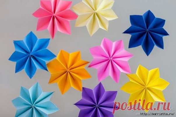 Цветная гирлянда из бумажных звезд. / Экстремальный досуг