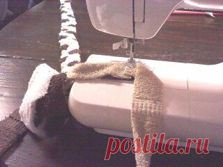 Коврик из махровых полотенец